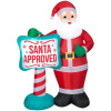 Santa Vintage Delivery Truck Christmas Inflatable